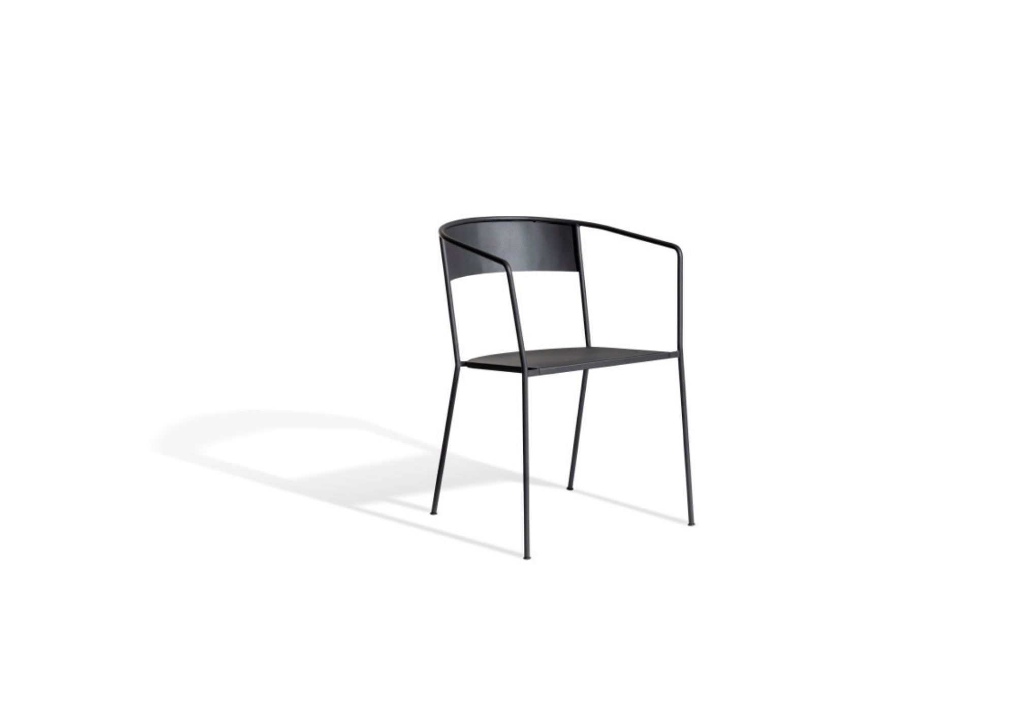 Arholma outdoor dining chair in aluminium by Skargaarden