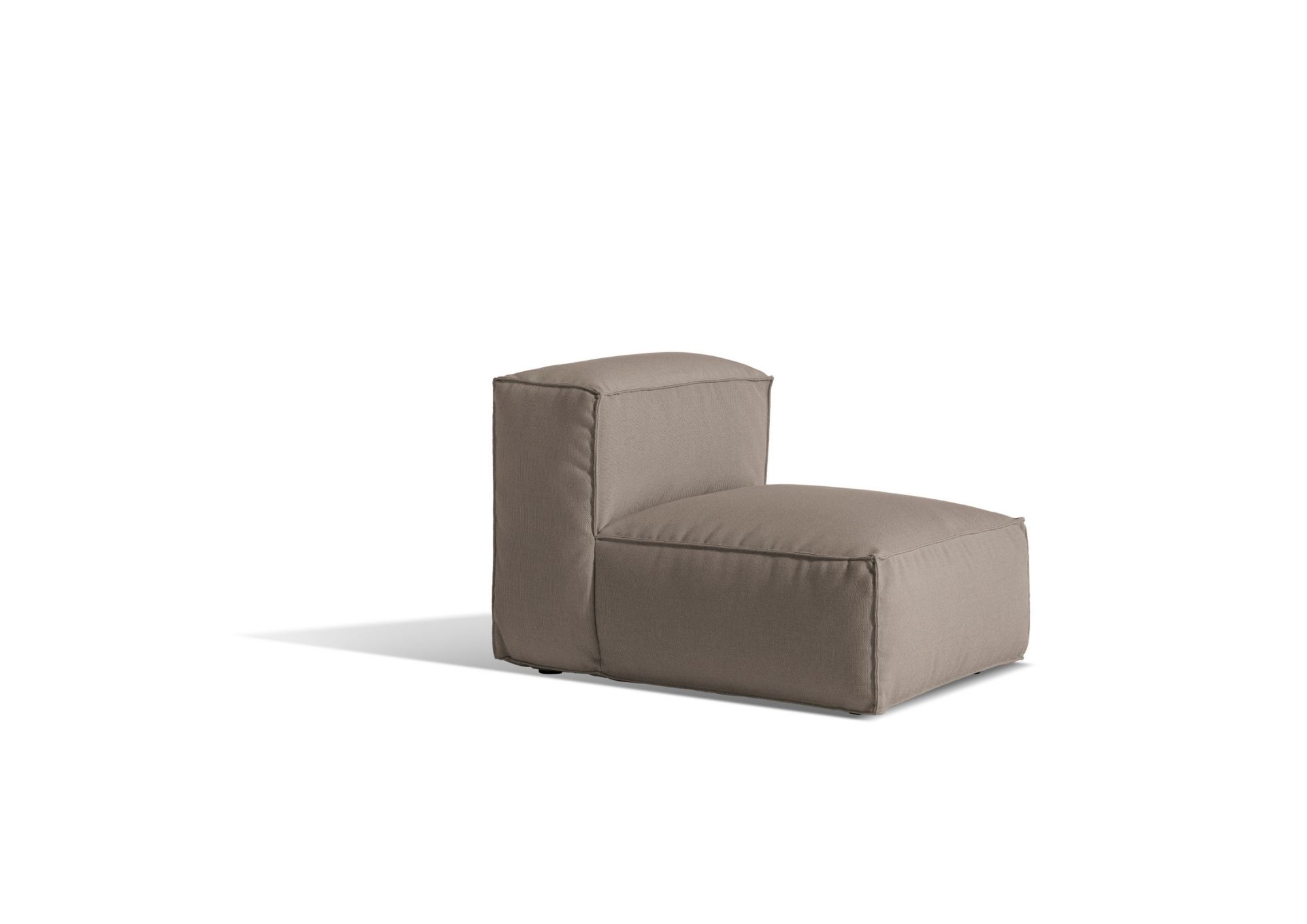 Asker outdoor sofa module in fabric by Skargaarden