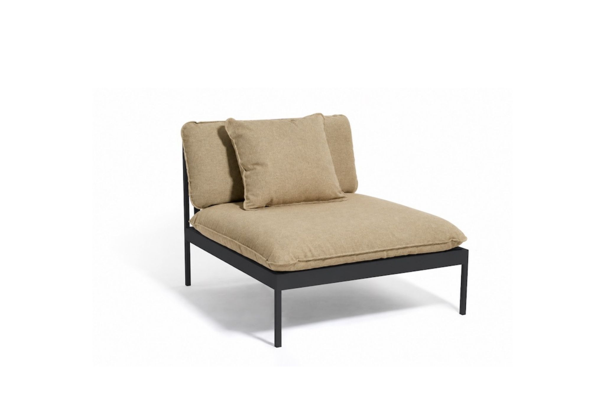 M-BONLCC-10039-HC Bonan outdoor lounge chair with sand cushions by Skargaarden