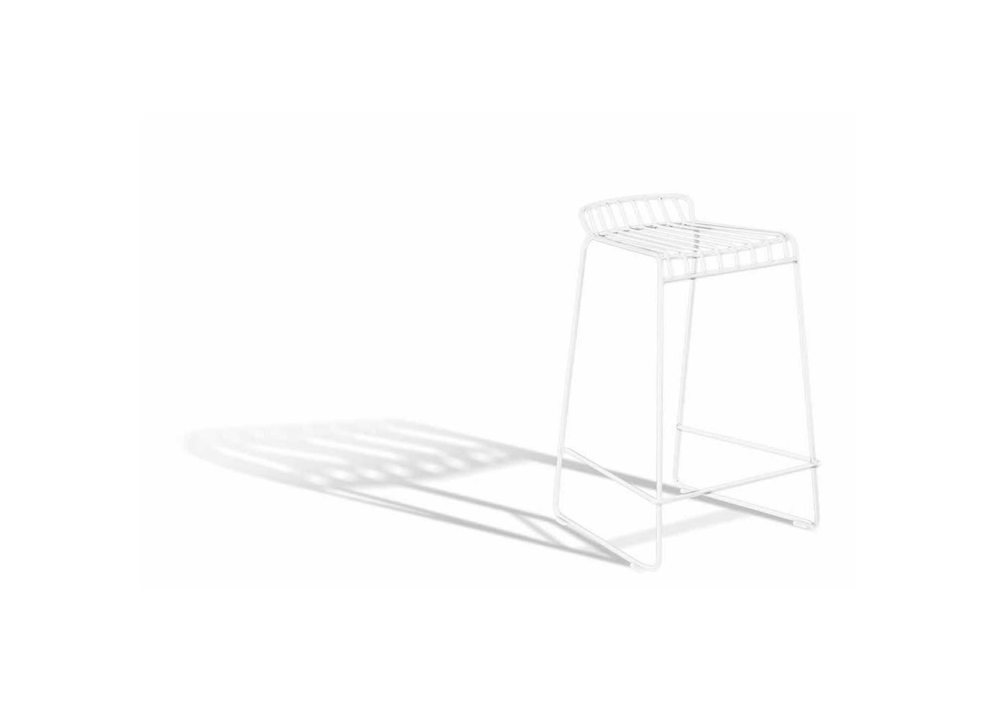 Resö bar chair low – White